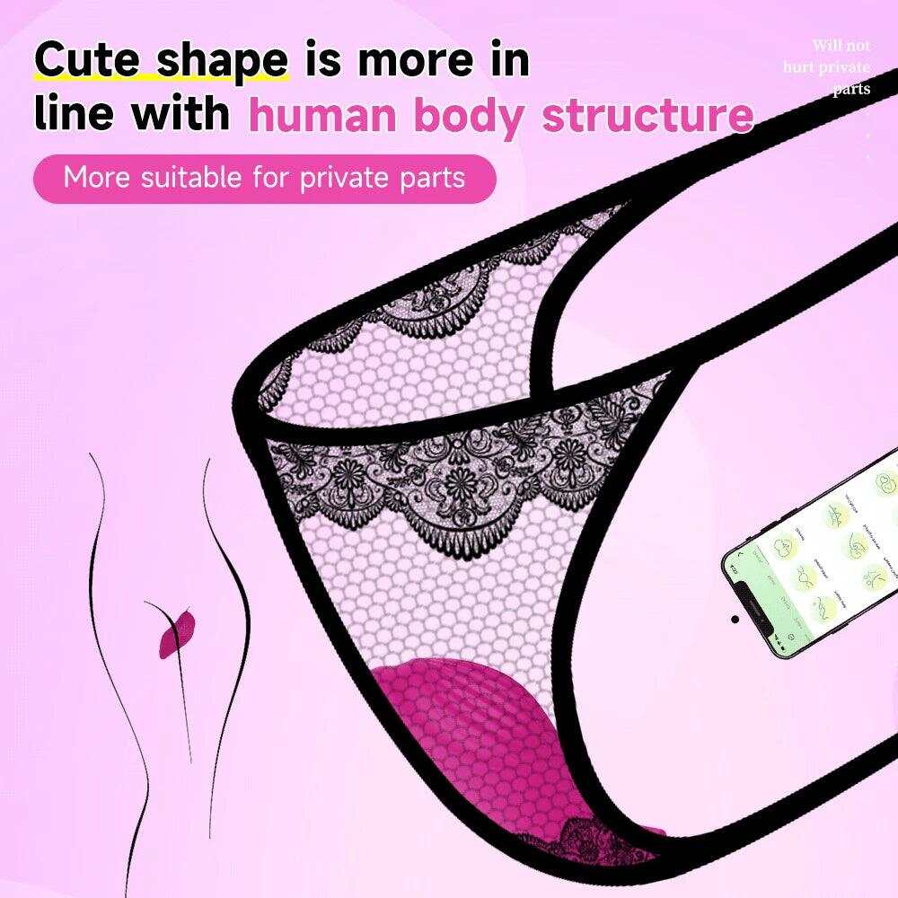 Wearable Vibrator Panties with App Remote Control – Clitoral & Vagina Stimulator