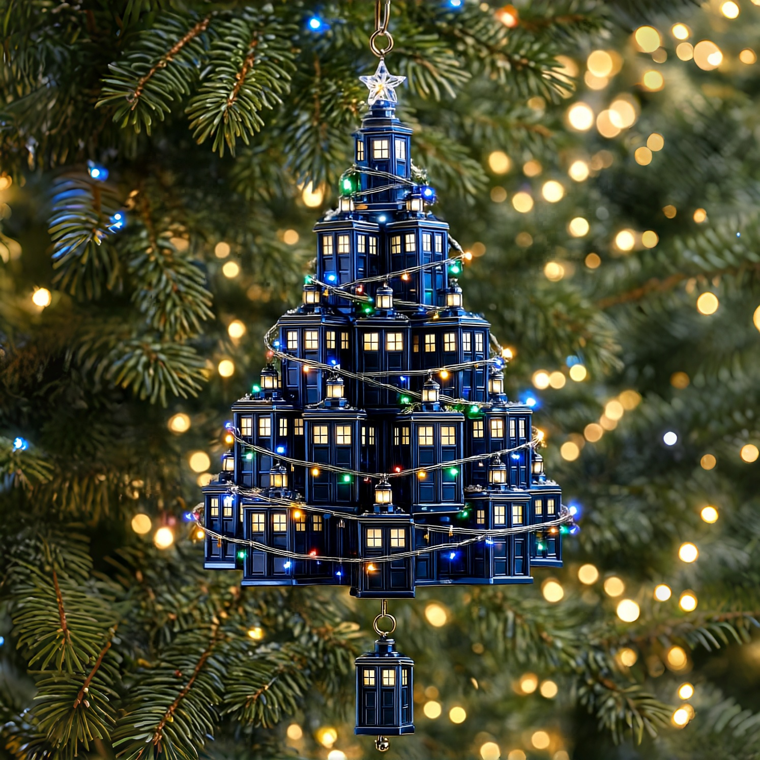 TARDIS Tree Ornament