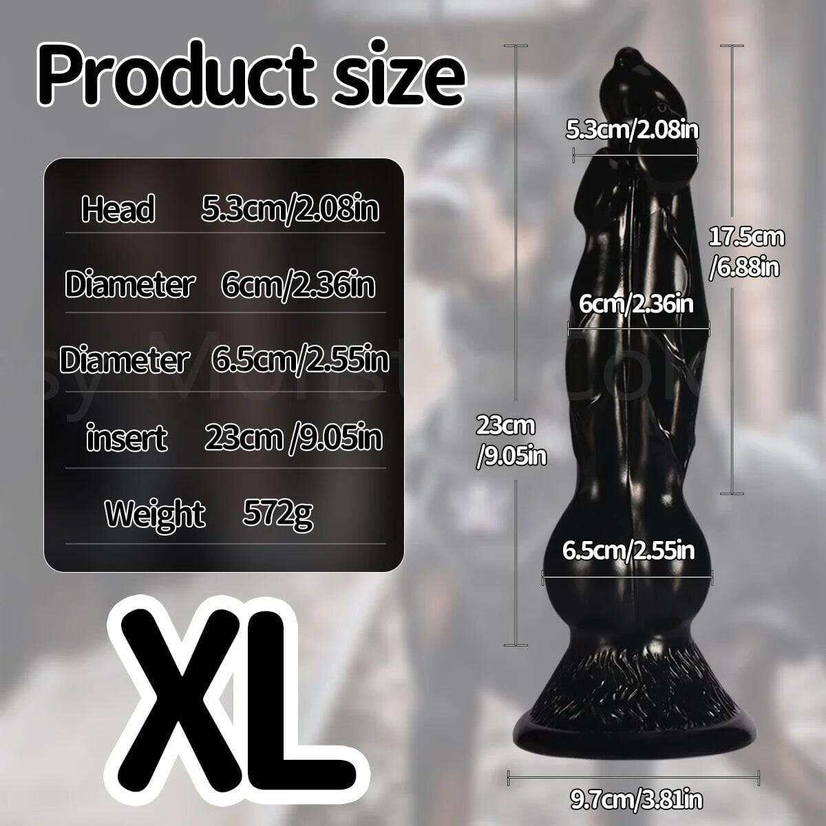 Colorful Dog Knot Dildo - Fantasy Wolf-Inspired Design for Couples