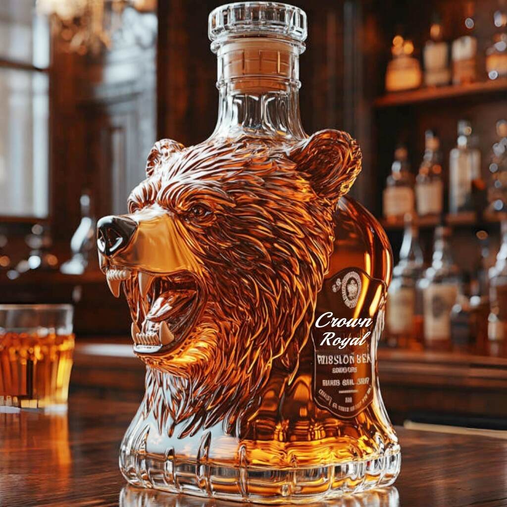 Roaring Bear Whiskey Bottle