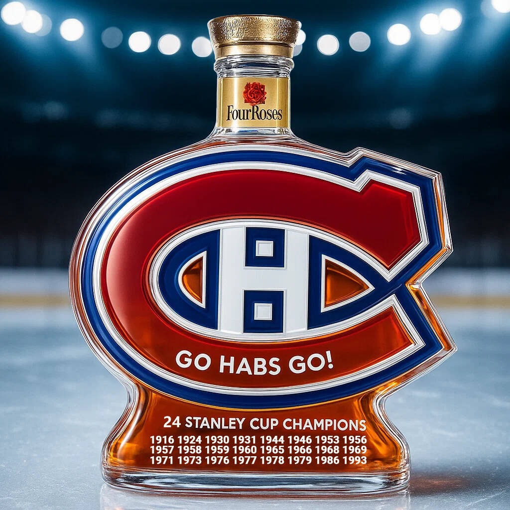 Montreal Canadiens Honor Whisky Bottle