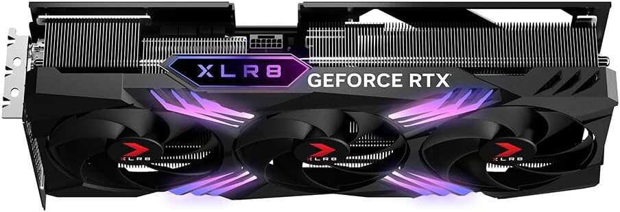 PNY GeForce RTX™ 4070 Ti Super 16GB VERTO™ OC Triple Fan Graphics Card DLSS 3 (256-bit, GDDR6X, PCIe 4.0, HDMI/DisplayPort, Supports 4k, incl. Adapter & Support Bracket, 3 slot)