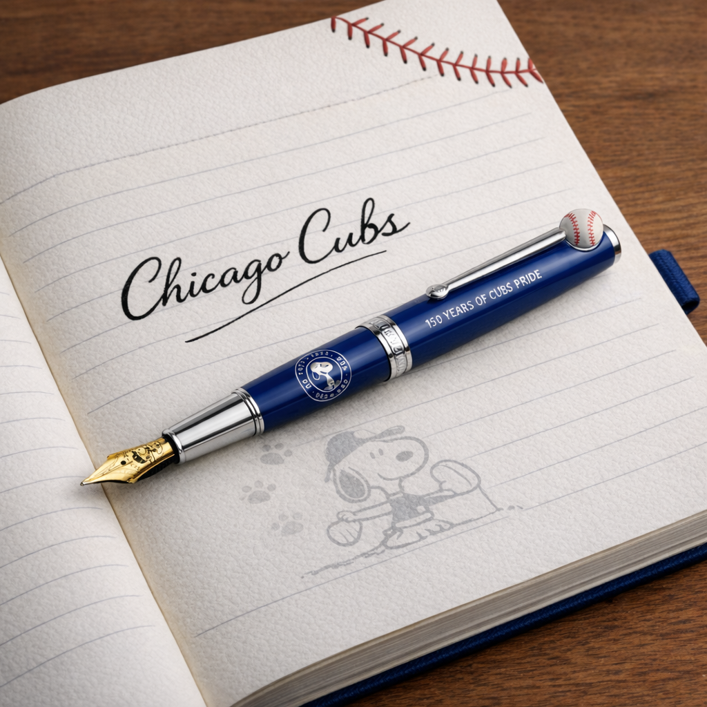 Snoopy × Chicago Cubs 155th Anniversary Fountain Pen