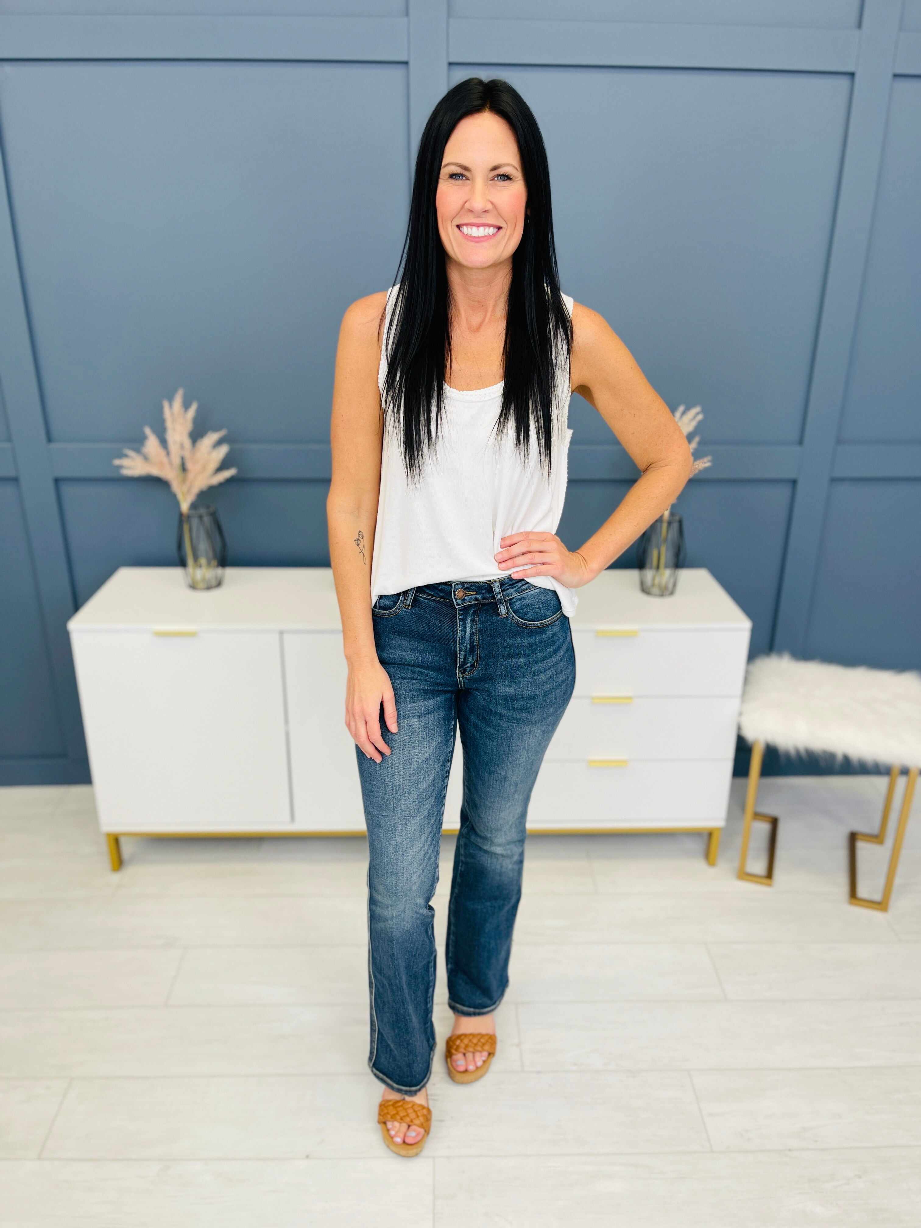 REG/CURVY Can't Compete Midrise Bootcut Jeans