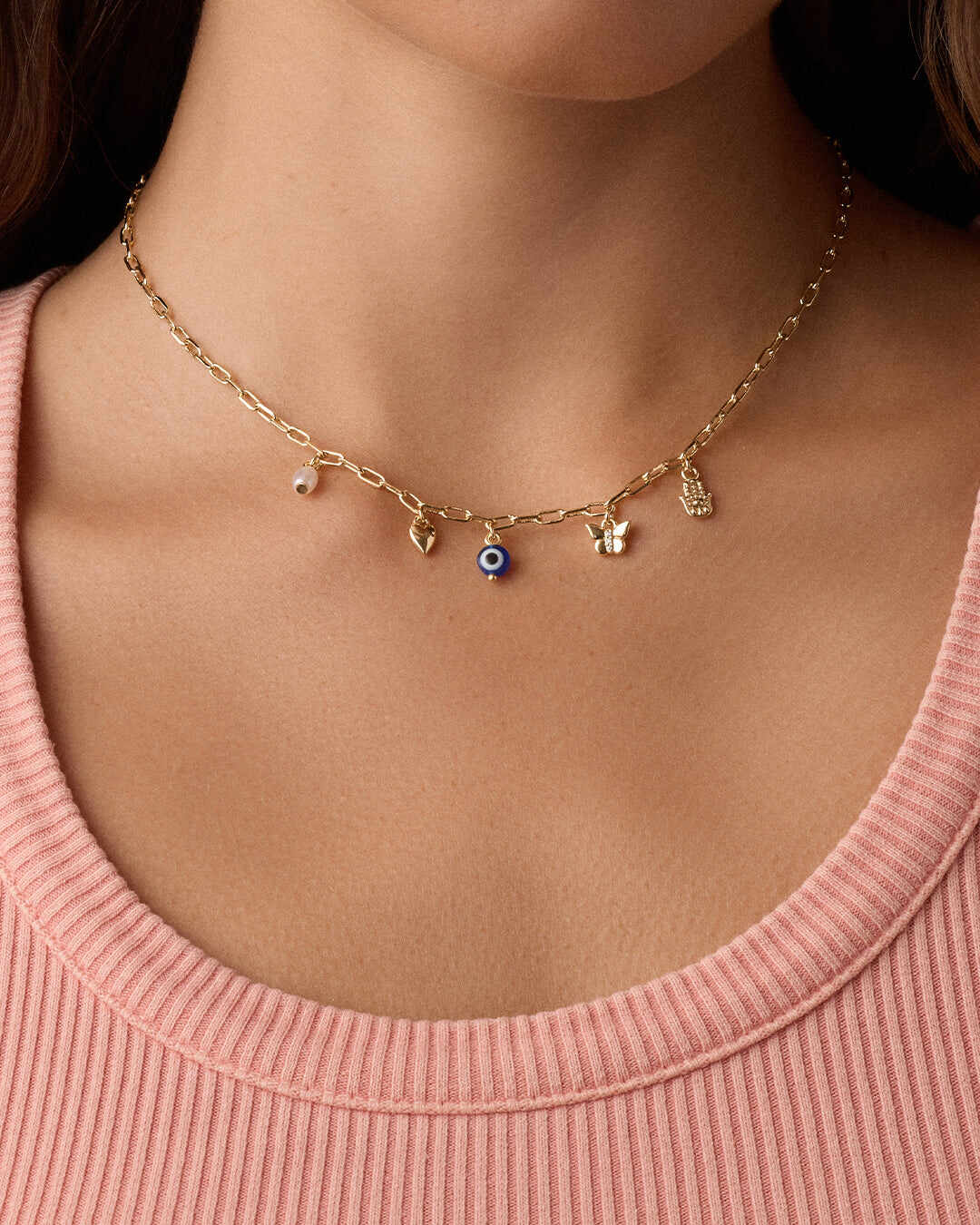 Connection Mini Charm Necklace