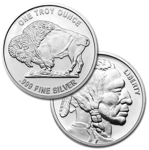 Highland Mint Silver Buffalo Round .999 Fine 1 Troy Oz