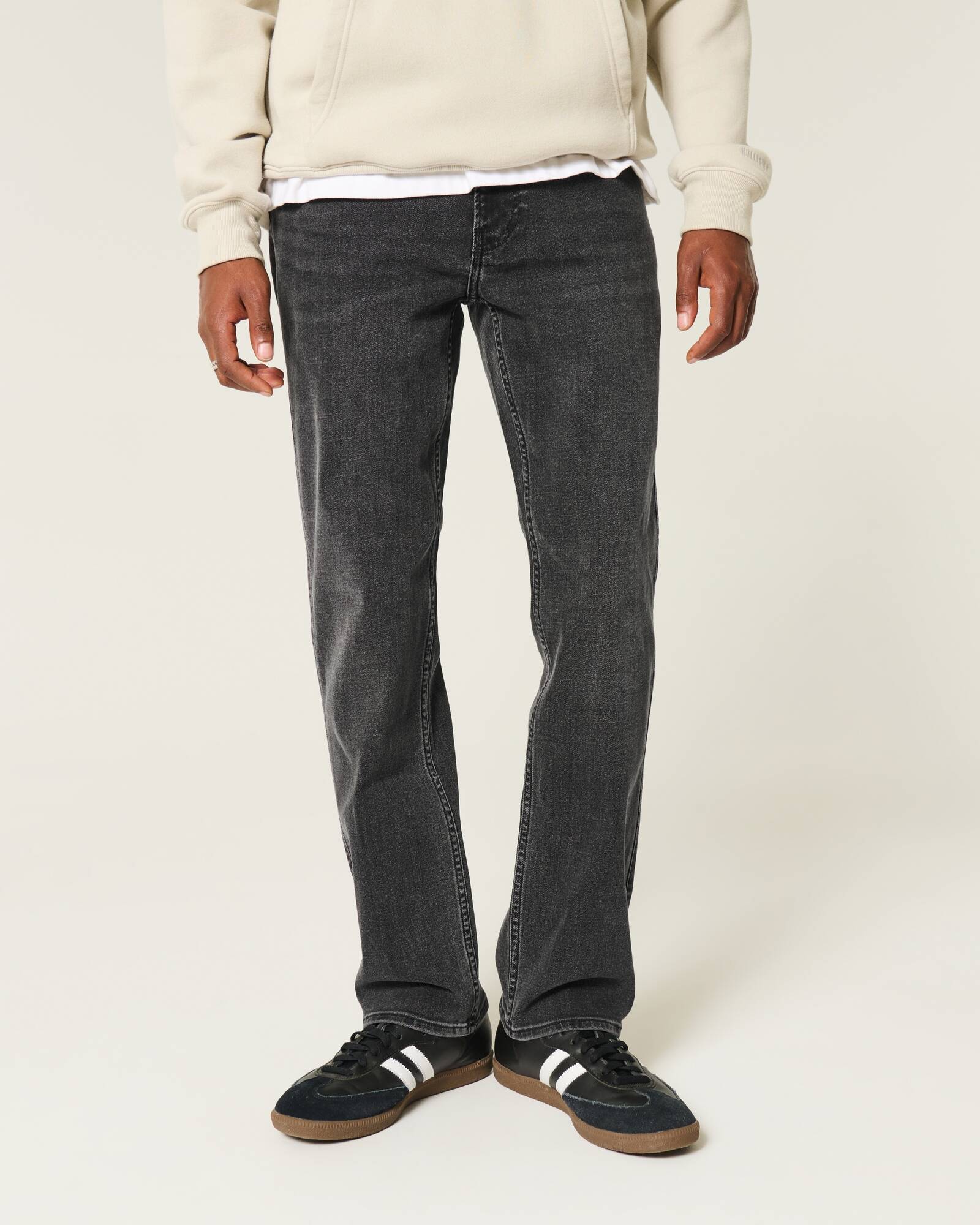 Light Wash Straight Jeans
