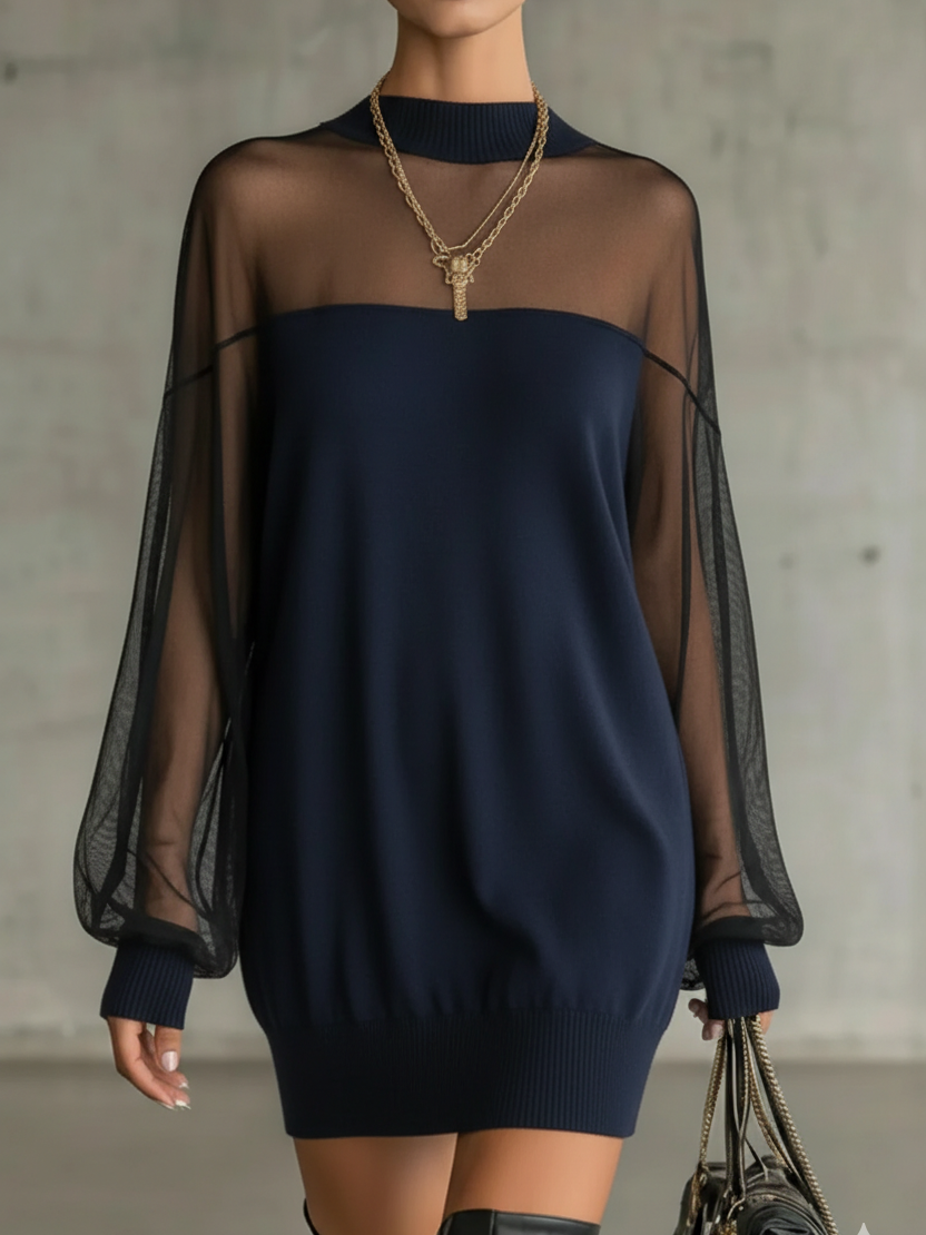 🔥Summer Arrivals🌟Elegant Sheer Loose-fitting Mesh Mini Dress
