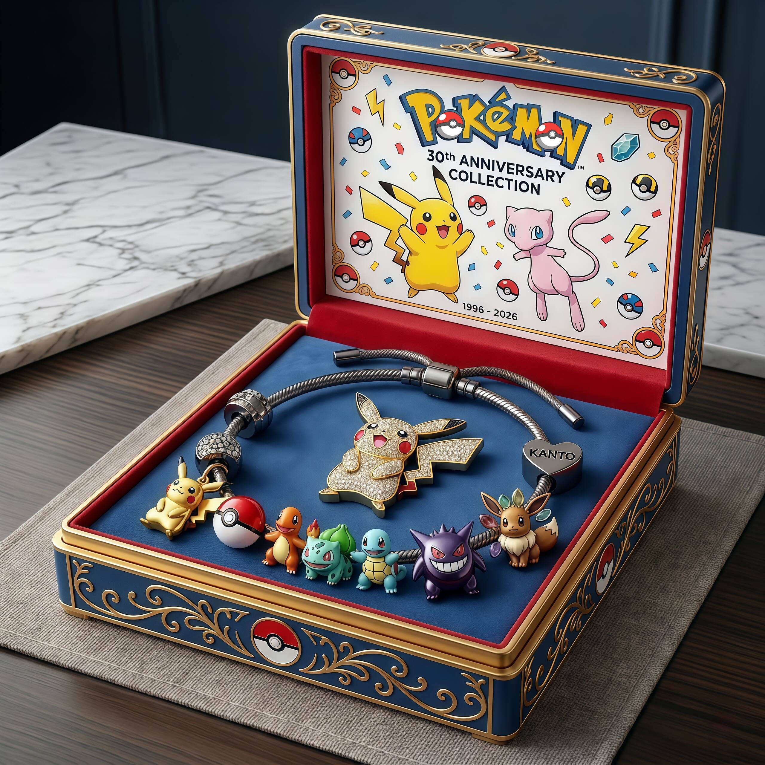 Pokémon 30th Anniversary Commemorative Adjustable Limited Edition Bracelet