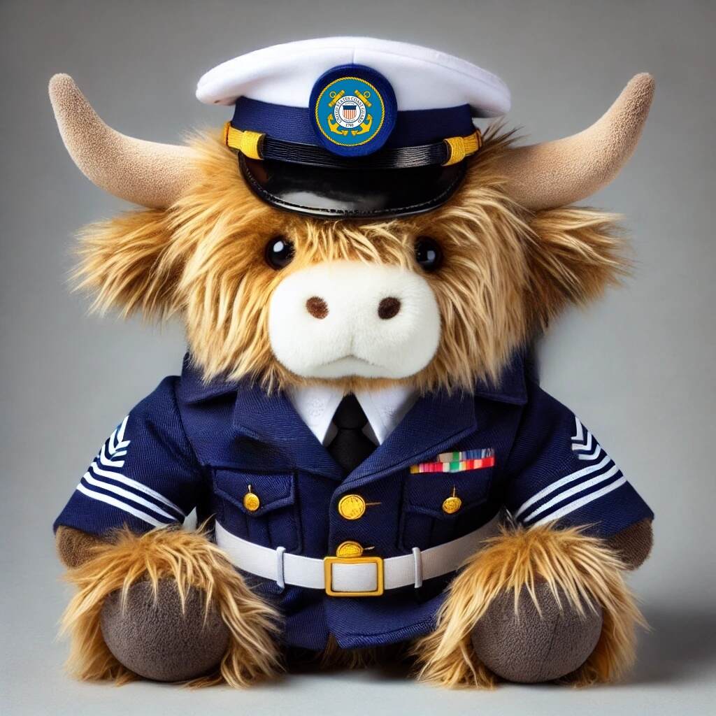 Veteran Tribute Highland Cow Doll