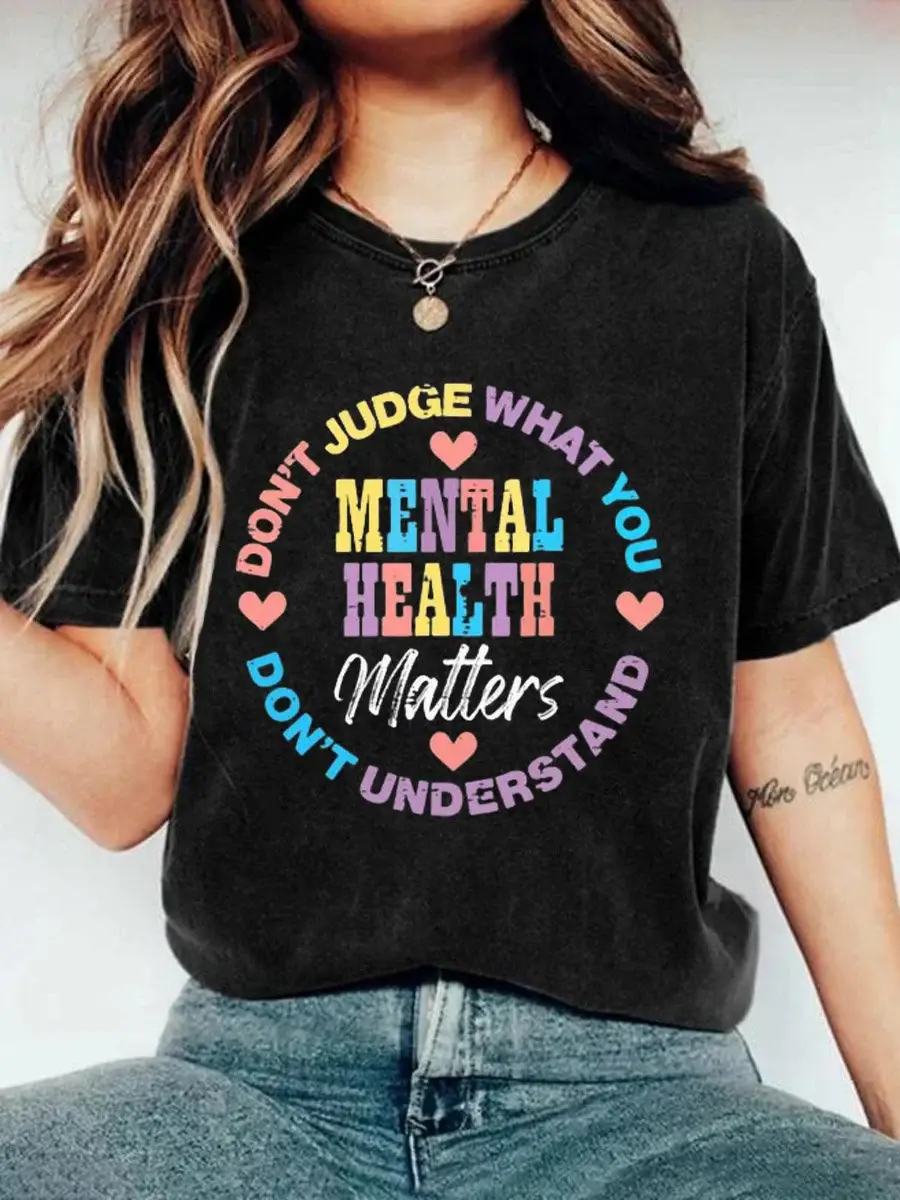 Don't Judge You Don't Understand Art Print Casual T-shirt