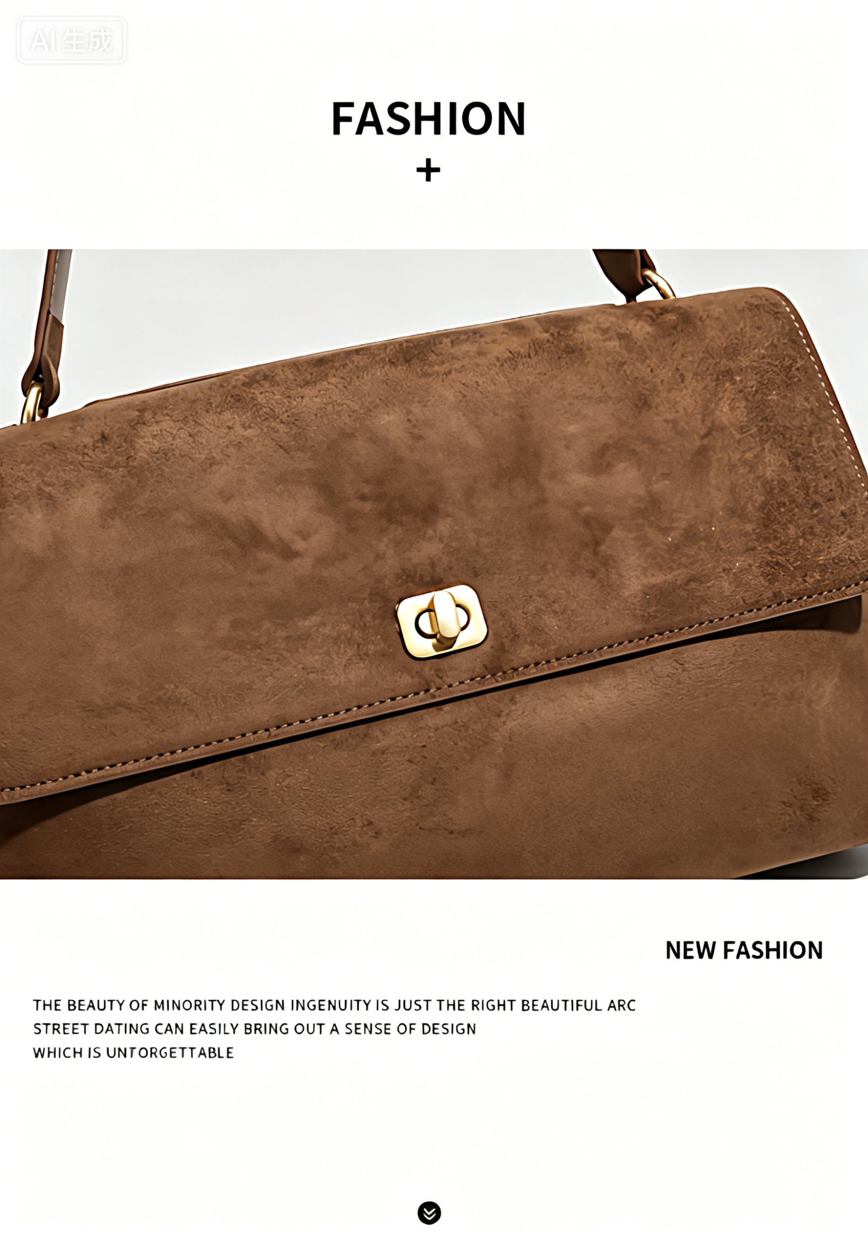 Fashionable womenbag with cowhide leather