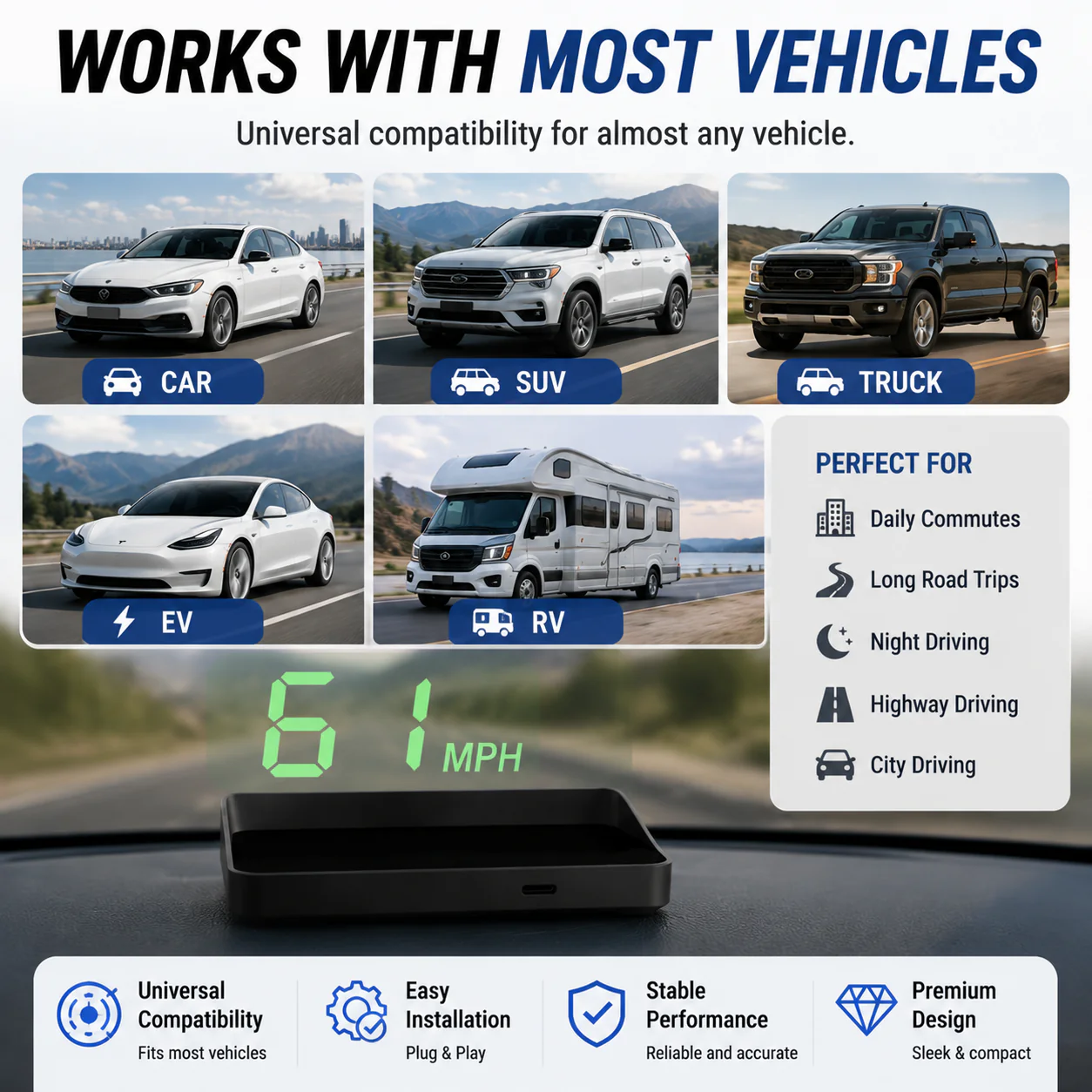🔥Hot Sale 59% OFF✨🚗 Head-Up Display Car GPS 🚗