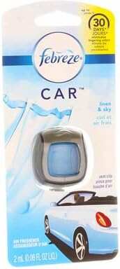 Febreze Car Air Fresheners, New Car Scent, Odor Eliminator for Strong Odors Car Vent Clips (2 Count)