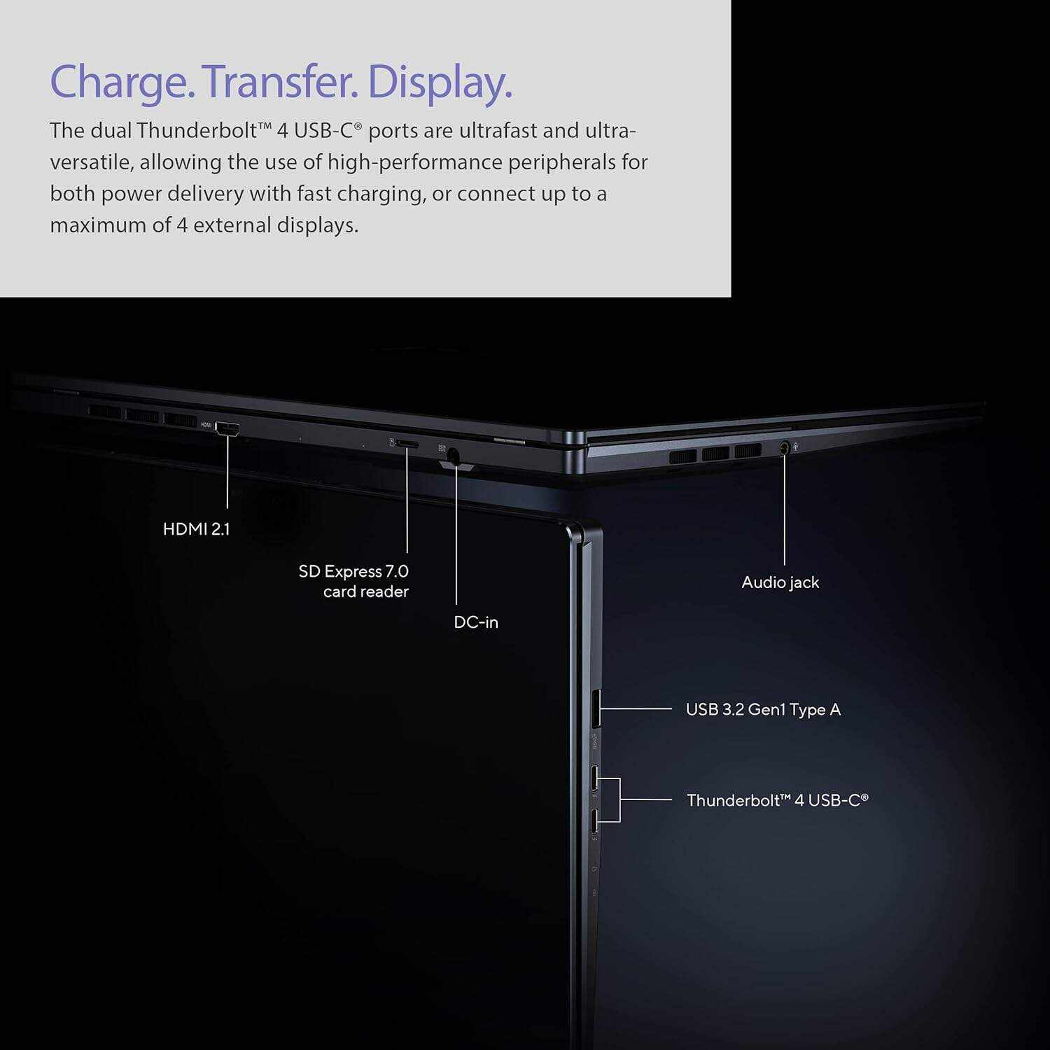 ASUS Zenbook Pro 14 Duo 14.5â€ 2.8K OLED Touch, 120Hz Refresh Rate, ScreenPad Plus, Intel i9-12900H CPU, RTX 3050Ti, 32GB RAM, 1TB SSD, Windows 11 Home, Tech Black, UX8402ZE-DB96T
