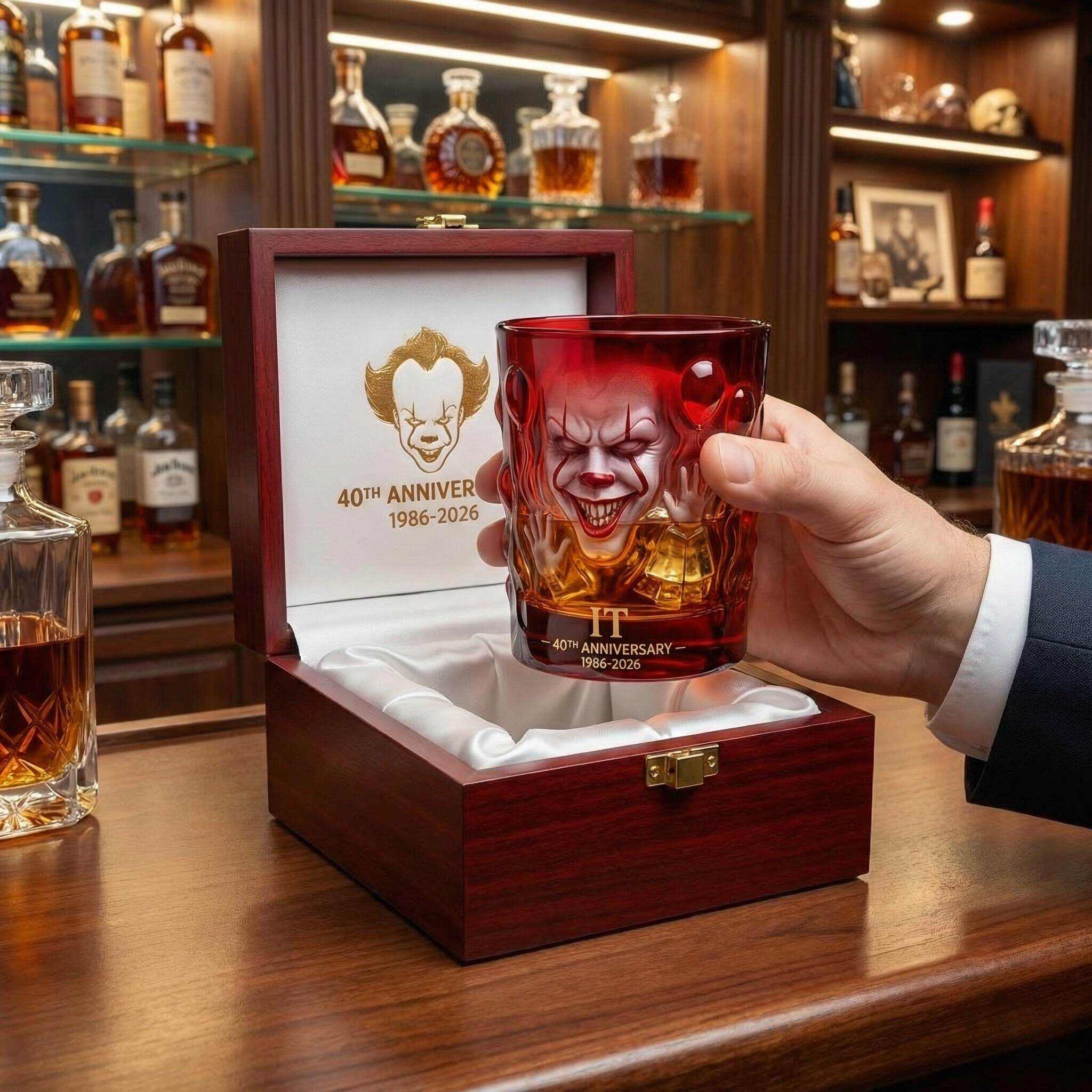 🩸 IT Pennywise 40th Anniversary Collector Whiskey Glass