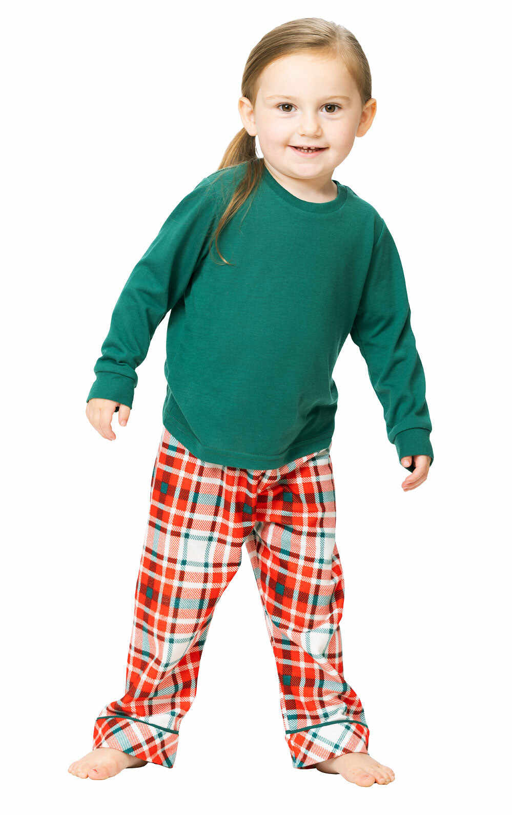 Modern Plaid Matching Family Set - Evergreen