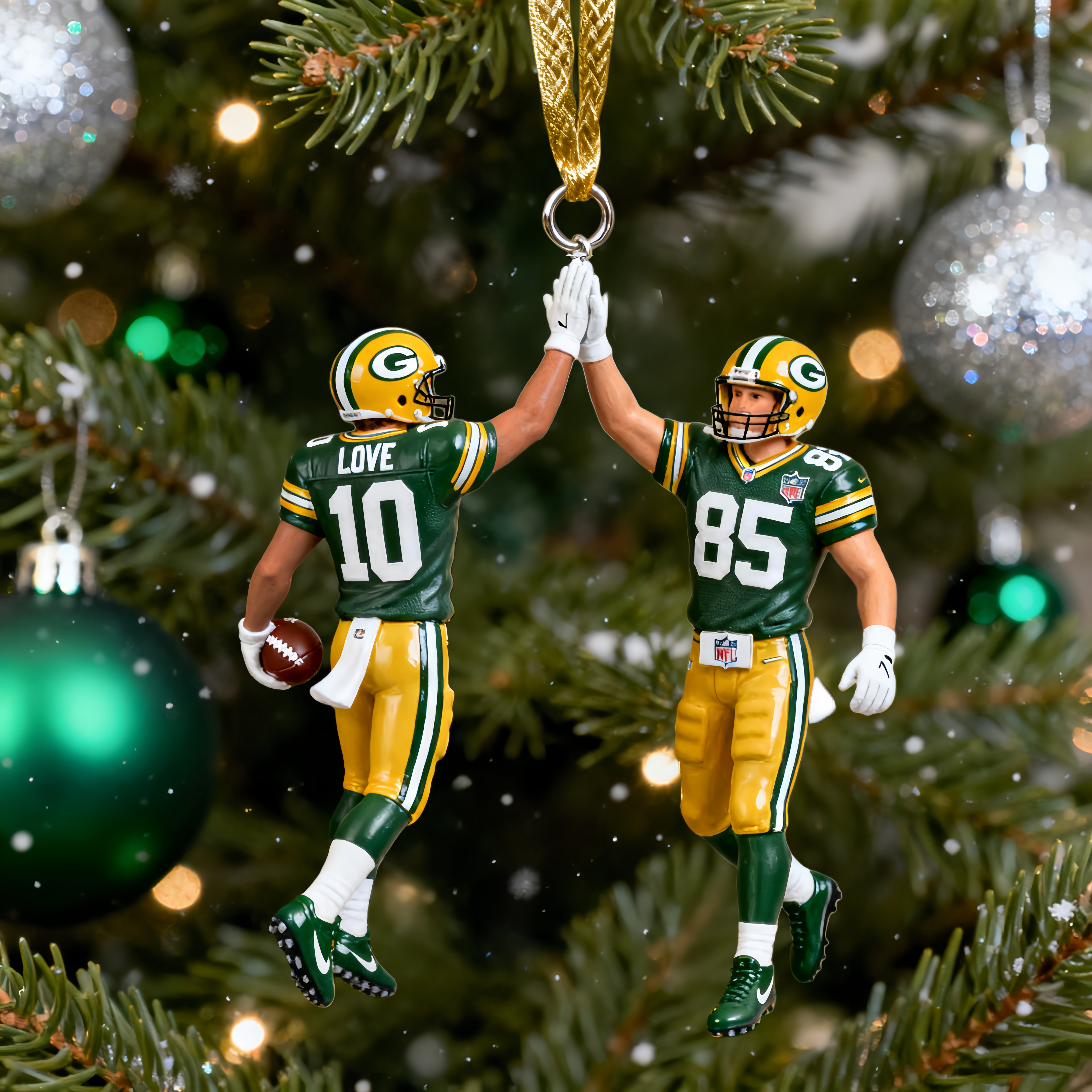 Packers Victory High-Five Ornament