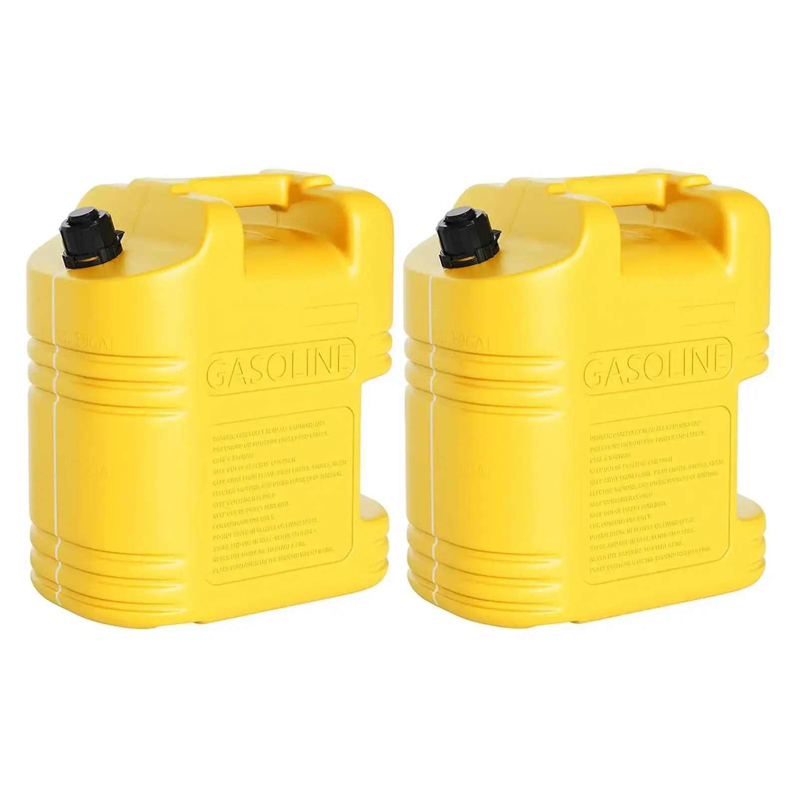 15 Gallon Portable Fuel Caddy with LE Pump & 10ft Hose for Gasoline Diesel Storage on Wheels for Cars Lawn Mowers ATVs Boats Red Yellow Gray Options - Convenience