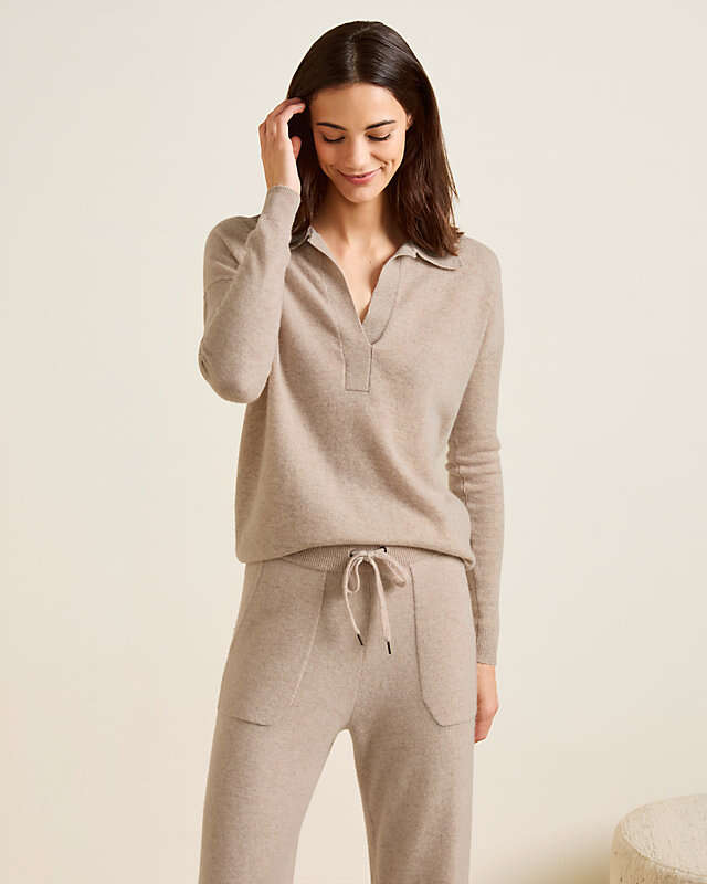 Cashmere Polo Sweater