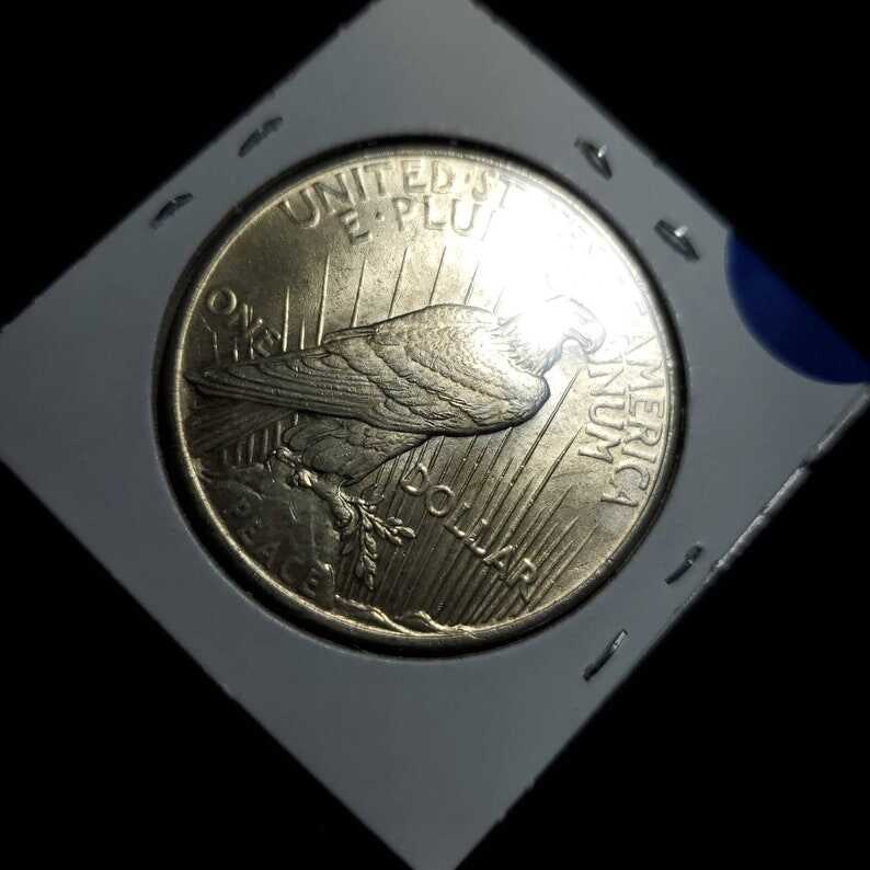 1925  Silver Peace Dollar AU/ BU   -  Lot#930