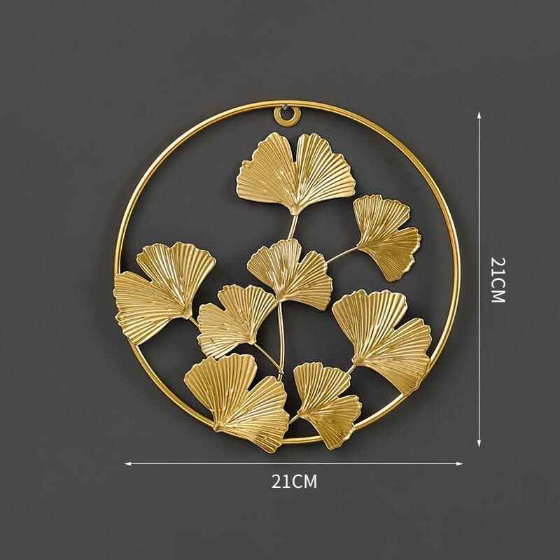 Round Gold Wall Decals