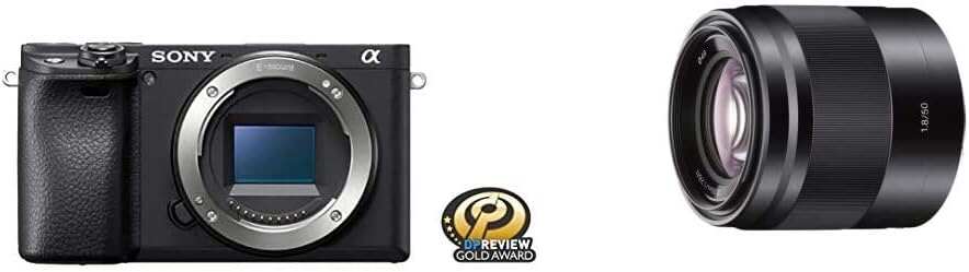 Sony Alpha a6400 Mirrorless Camera: Compact APS-C Interchangeable Lens Digital Camera with Real-Time Eye Auto Focus, 4K Video, Flip Screen & 16-50mm Lens - E Mount Compatible - ILCE-6400L/B, Black