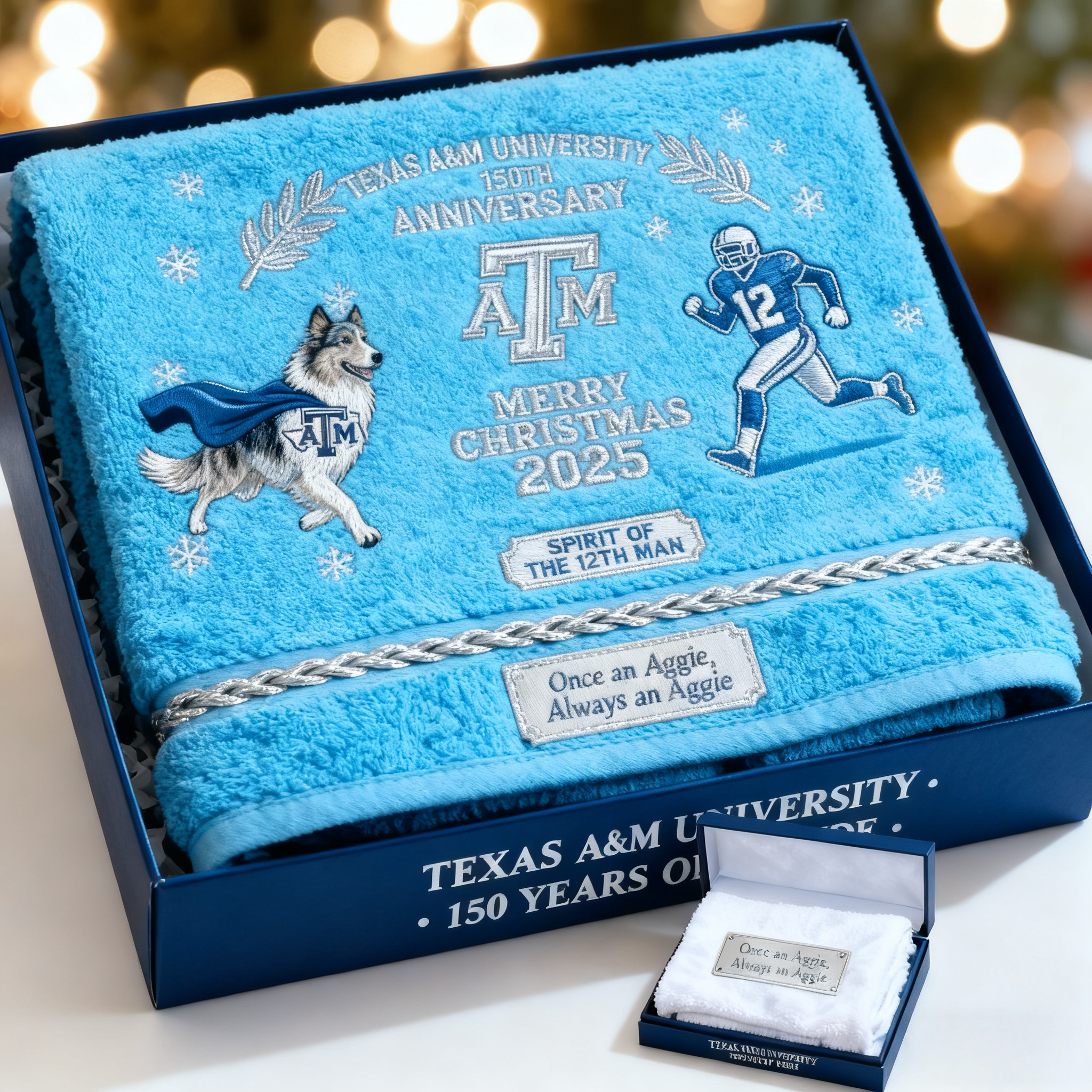 Texas A&M University 150th Anniversary Christmas Towel Set 2025