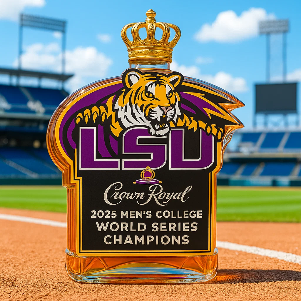 LSU Tigers 2025 Championship Whiskey Bottle