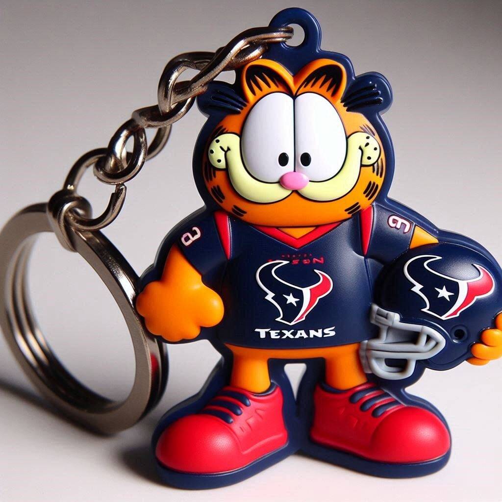 NHL Team Spirit Garfield Keychain