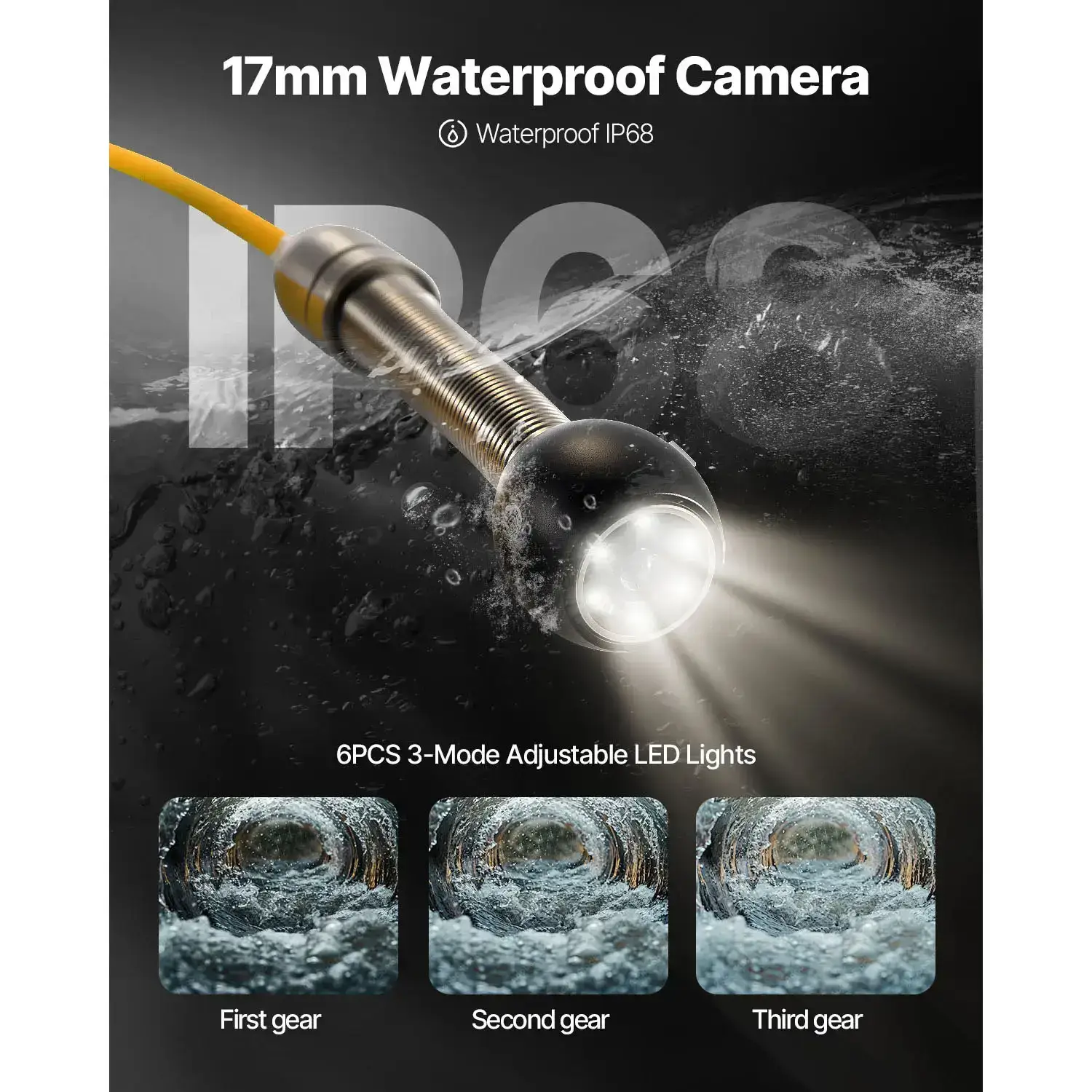 Sewer Camera 65.6FT with 4.3