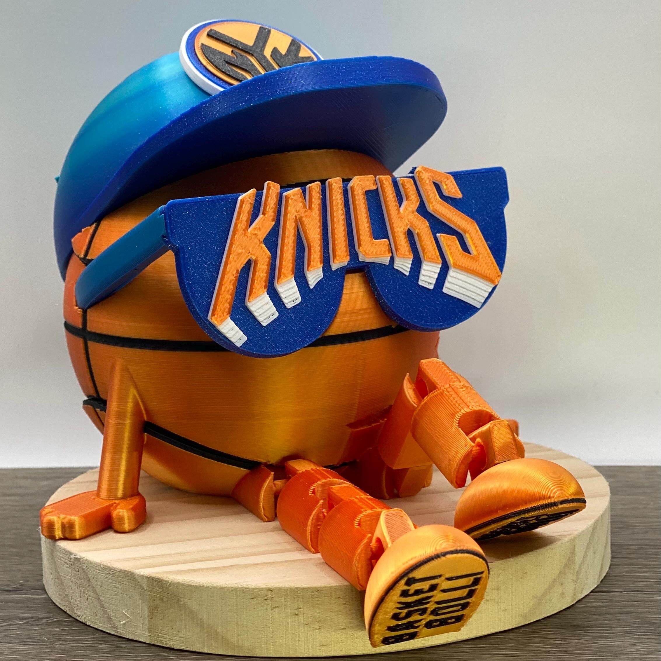 Basketball NY Figurine with Magnetic Hat and Hidden Storage