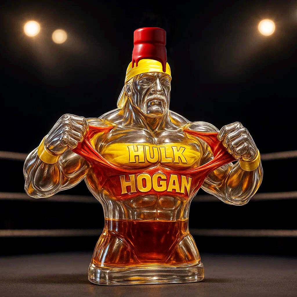 Legendary Champion Hulk Hogan Whiskey Bottle
