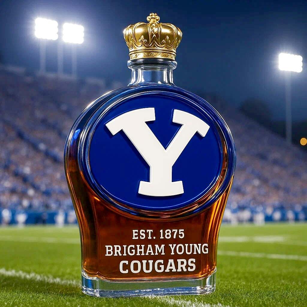 BYU Brigham Young Cougars Limited Edition Whiskey Bottle