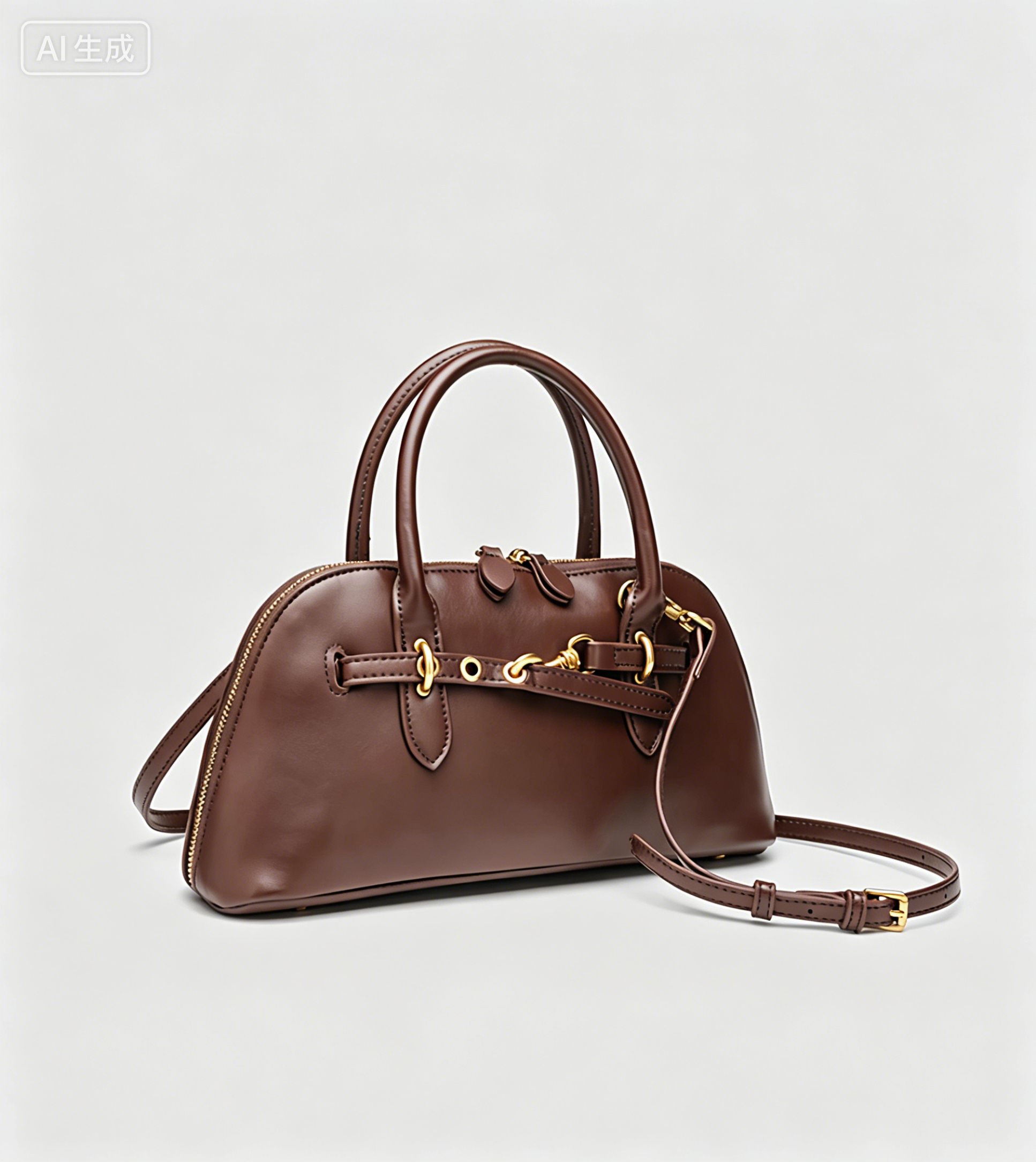 Fashionable bag with classic  design cowhide leather