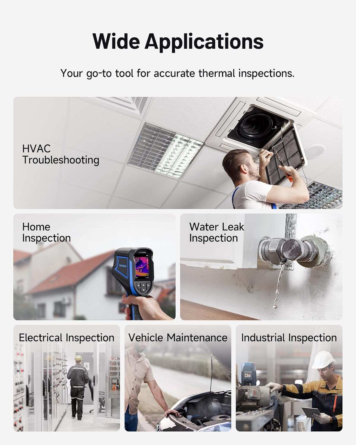 Compact Thermal Camera for Home Electrical HVAC Vehicle Inspection