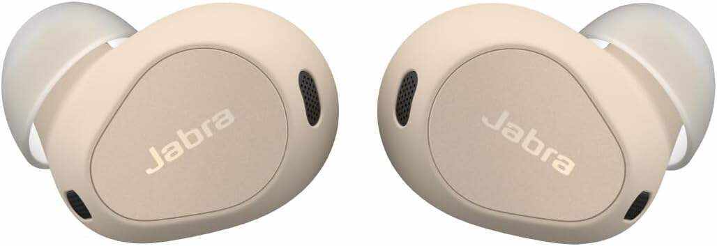 Jabra Elite 10 True Wireless Earbuds – Advanced Active Noise Cancelling Earbuds with Next-Level Dolby Atmos Surround Sound –All-Day Comfort, Multipoint Bluetooth, Wireless Charging – Cream