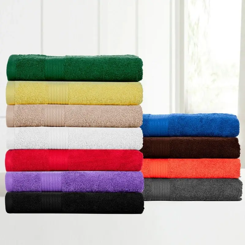 Superior Cotton 600 GSM Hand Towels 18x28 Inch by Ample Decor - 6 Pcs