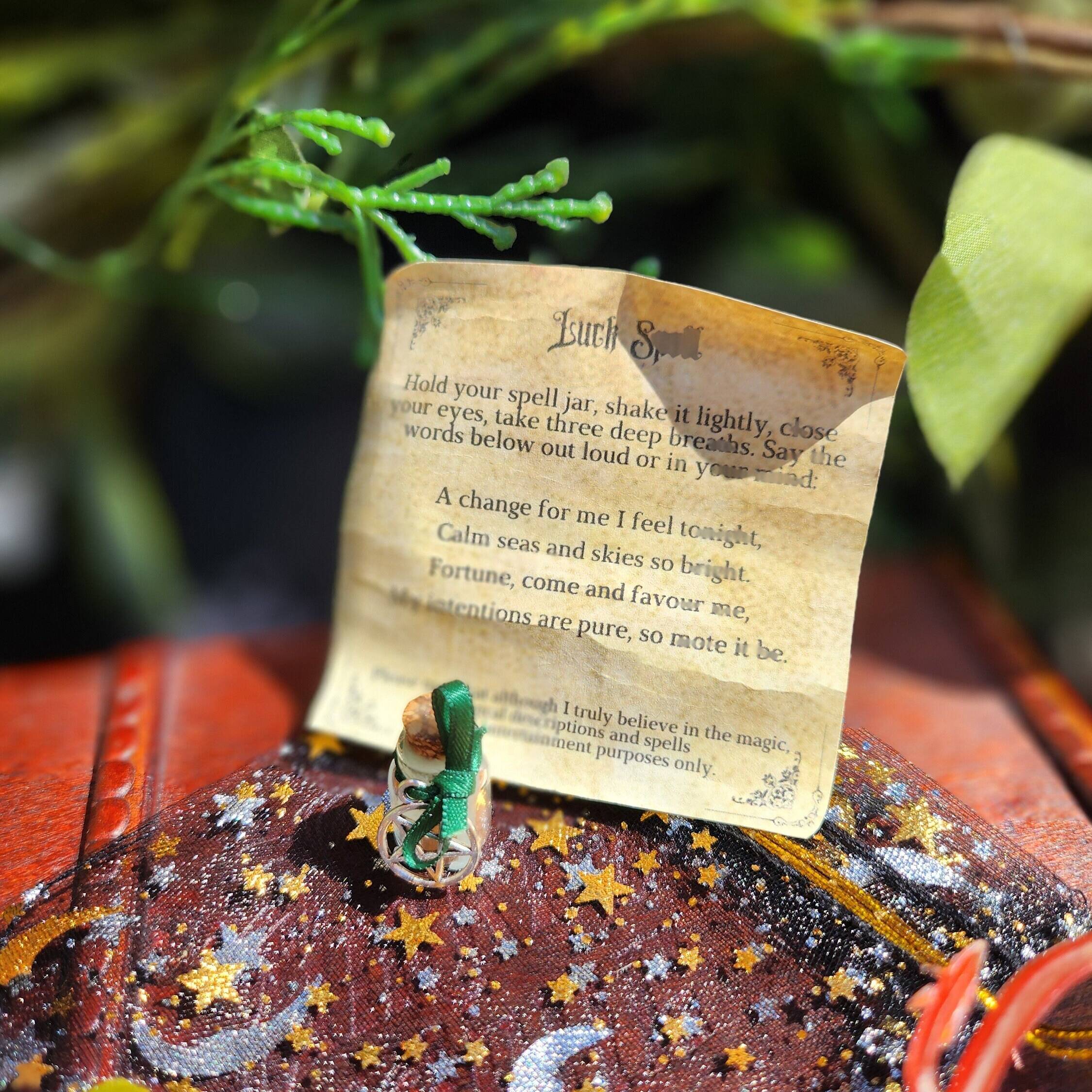 Luck spell with lucky black cat, miniature cat gift for cat lovers