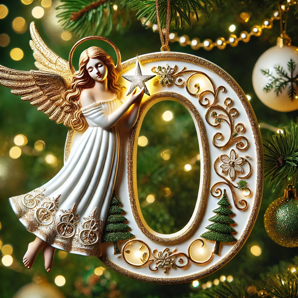 Angel Letter Christmas Tree Ornament