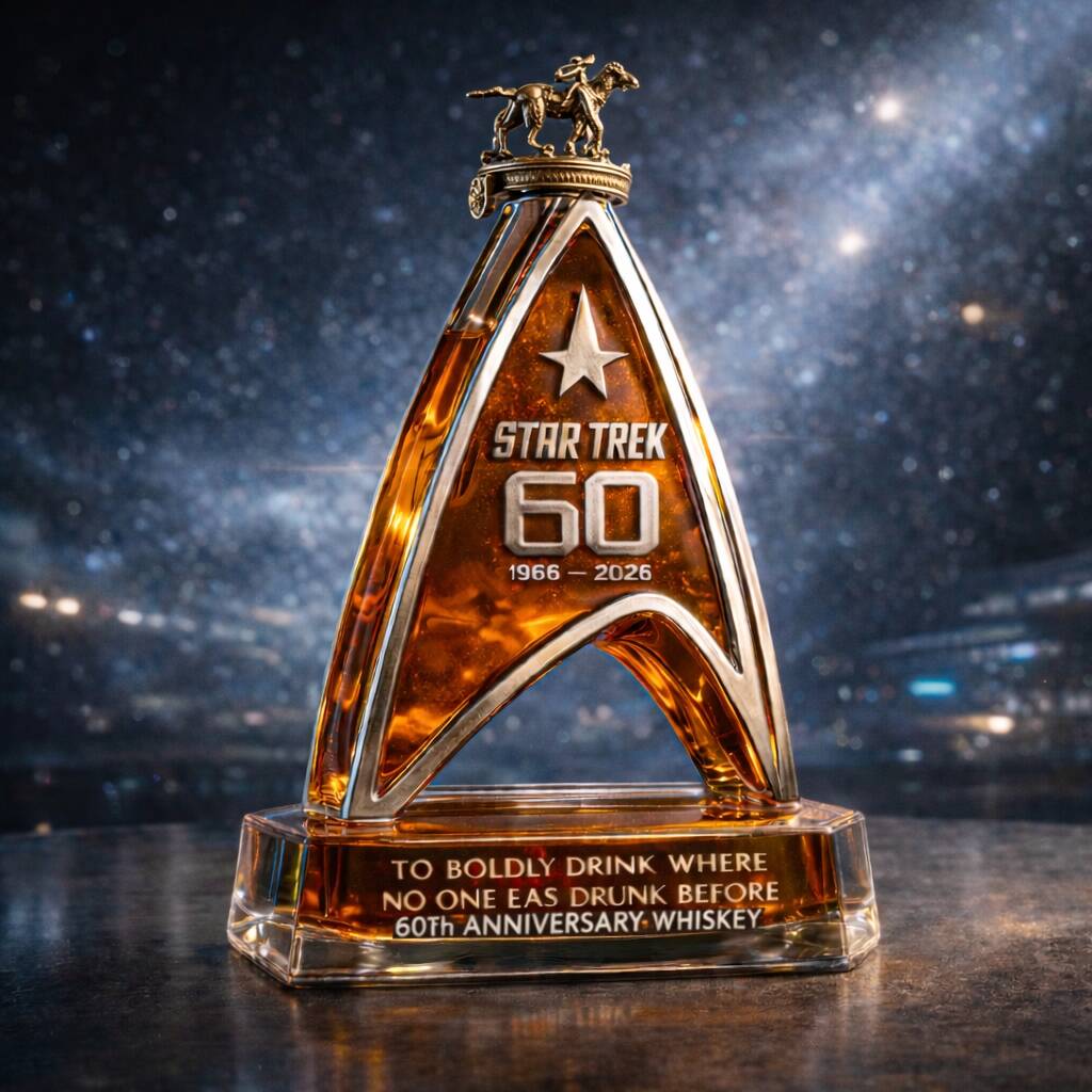 ST 60th Anniversary Whiskey Bottle