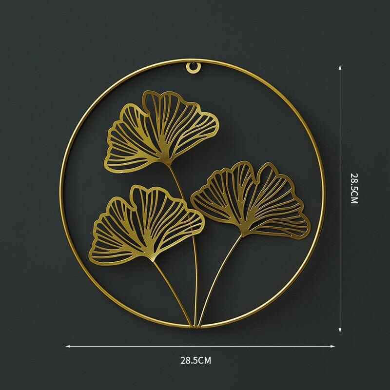 Round Gold Wall Decals