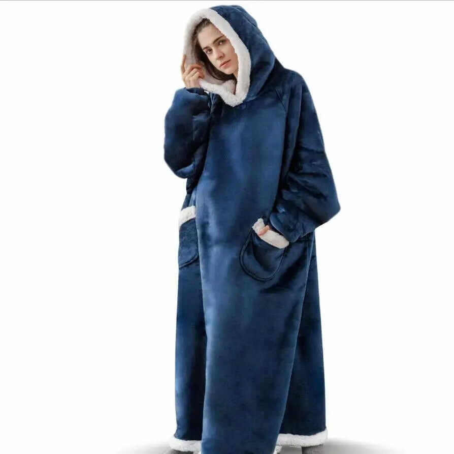 Oversized Wearable Blanket Hoodie for Couples