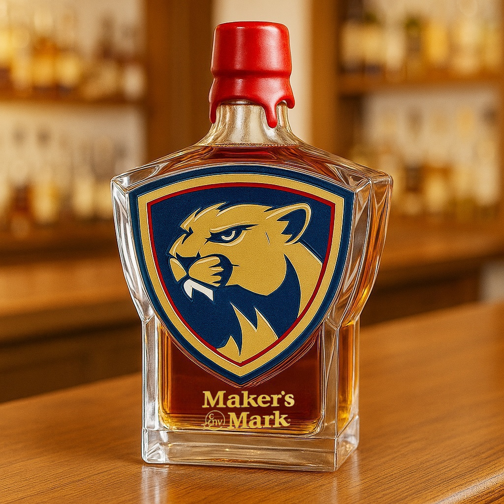 Florida Panthers Whiskey Bottle
