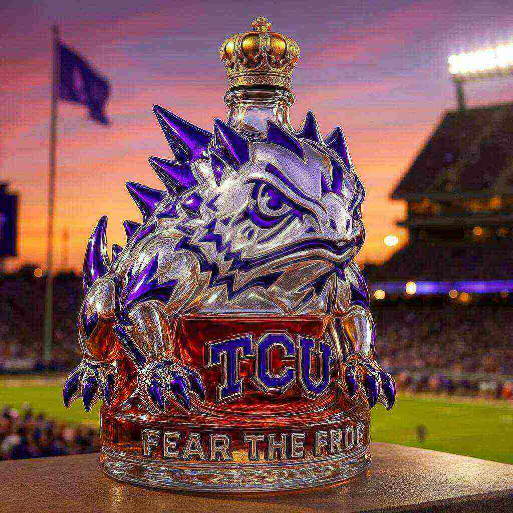 TCU Horned Frogs Limited Edition Whiskey Bottle