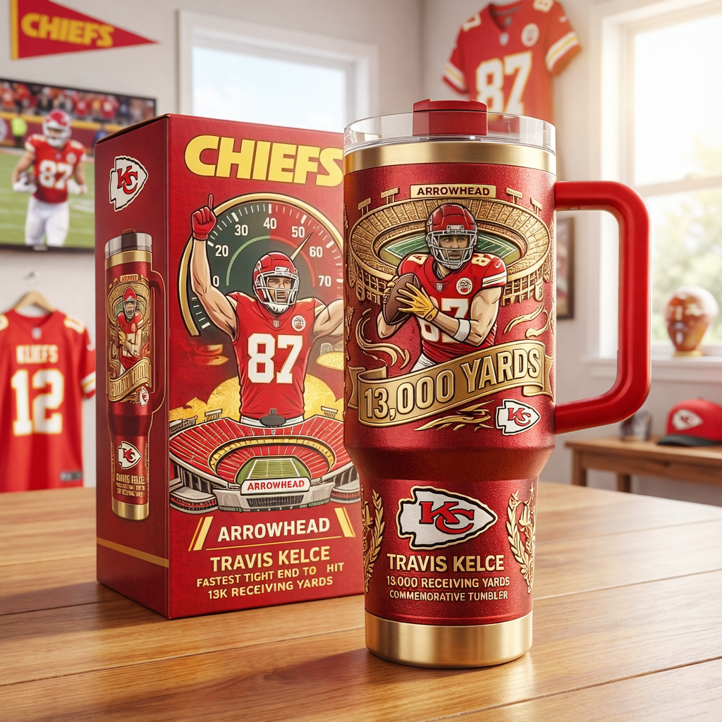 🏅Chiefs Kingdom Kelce 13K Celebration Tumbler