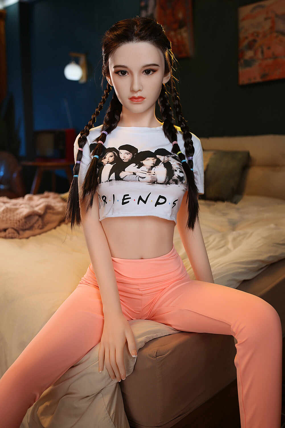 US Stock - Yumi 5ft25 / 160cm 210 Head TPE Asia Flat Chest Sex Doll