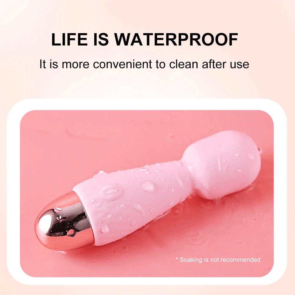 10 Modes Strong Vibration Mini Vibrator: Magic Stick USB Charging Massager, Clitoris and G-Spot Stimulator - Sex Toy for Women, Adults 18+