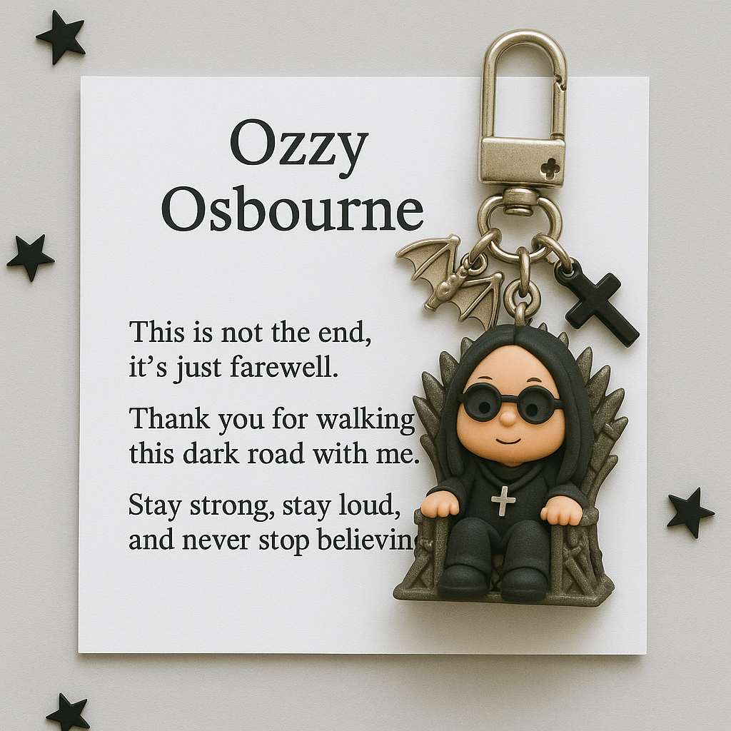 Ozzy Osbourne Memorial Keychain