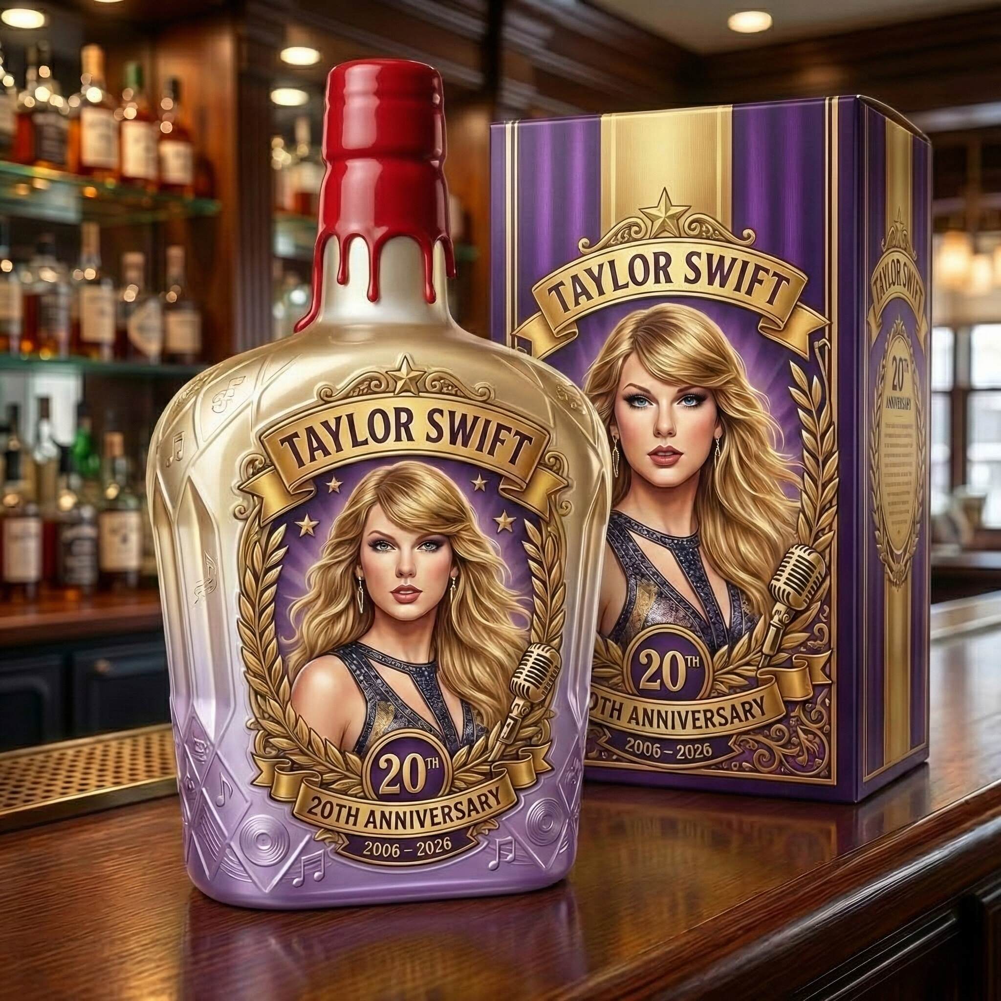 Taylor Swift 20th Anniversary Edition Whiskey Bottle
